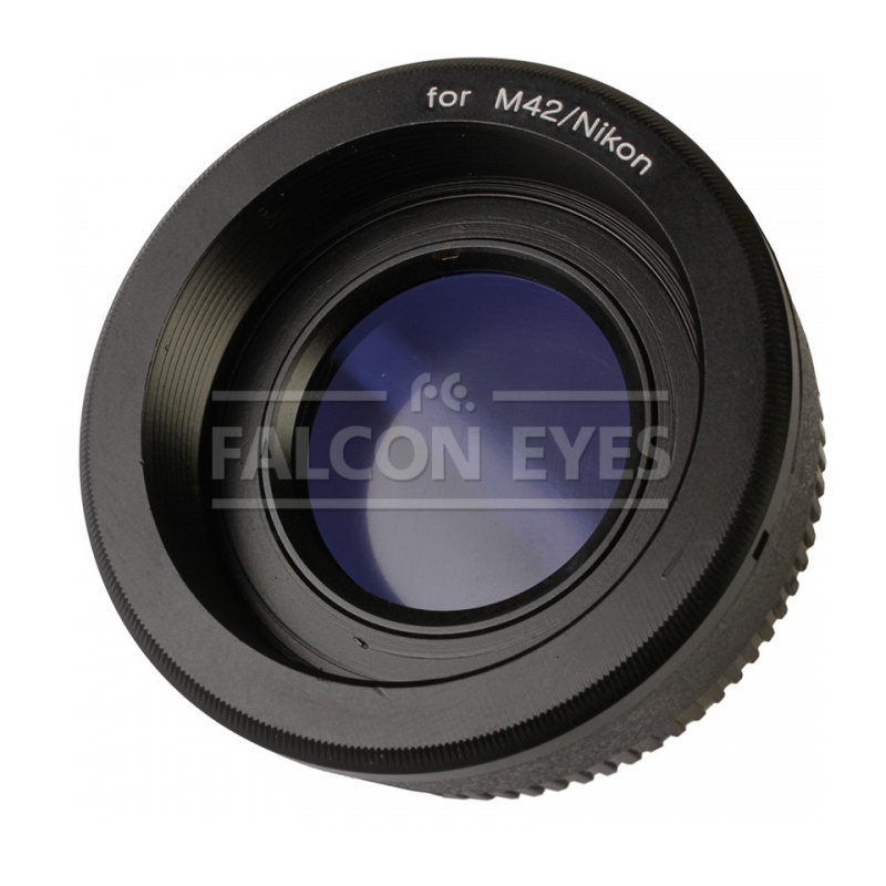 Кольцо переходное Falcon M42 на Nikon с линзой