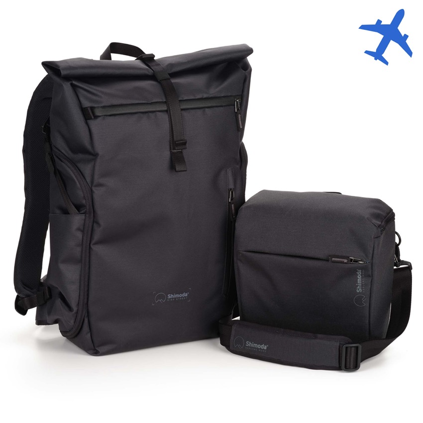 Фоторюкзак Shimoda Side Street 28 Starter Kit Anthracite 520-382 в комплекте с сумкой для фото