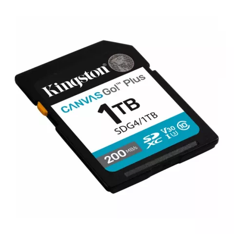 Карта памяти 1Tb Kingston Canvas Go! Plus SDXC UHS-I U3 (200 /160 Mb/s) SDG4/1TB