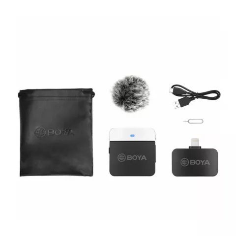 Boya BY-M1LV-D миниатюрная 2,4ГГц беспроводная микрофонная система, Lightning
