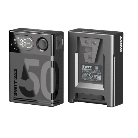 SWIT OMNI-50S Аккумуляторная батарея V-Mount Pocket 50 Втч разъемы D-Tap, USB-C, USB-A