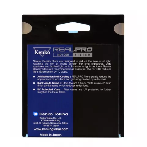 Нейтрально-серый фильтр Kenko 58S REALPRO MC ND1000 58mm