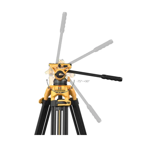 SmallRig 5523 штатив AD-01 (BumbleBee Edition) с видеоголовой/алюминиевый Heavy-Duty Fluid Head