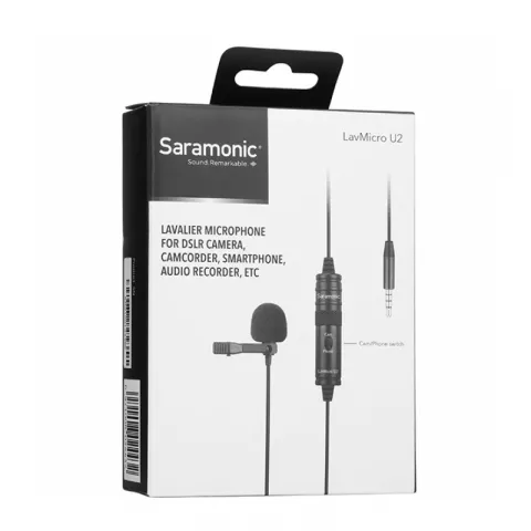 Комплект Петличный микрофон Saramonic LavMicro U2 с кабелем 6м + штатив Joby TelePod Mobile