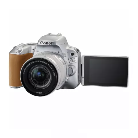 Зеркальный фотоаппарат Canon EOS 200D Kit EF-S 18-55mm f/4-5.6 IS STM серебристый