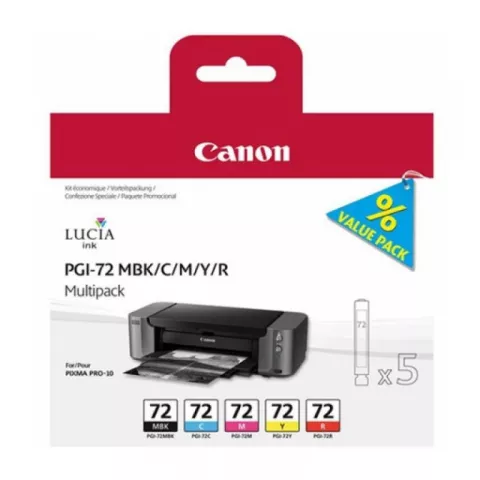 Картридж Canon PGI-72 MBK/C/M/Y/R набор из 5 цветов