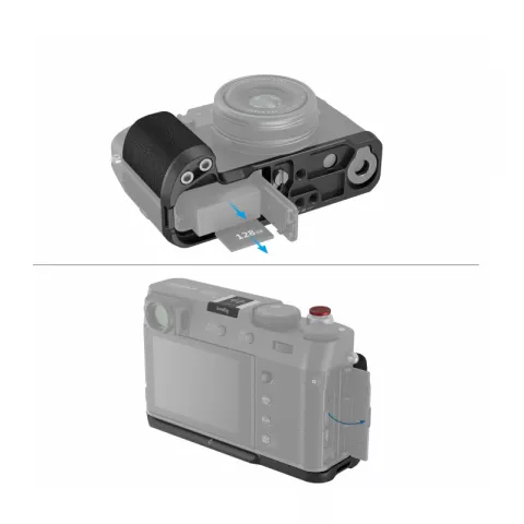SmallRig 4556B Угловая площадка L-Bracket (черная) для цифровых камер X100VI / X100V