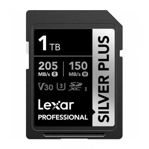 1TB Lexar Professional SILVER PLUS SDXC UHS-I R/W 205/150MB/s C10 (LSDSIPL001T-BNNNG)