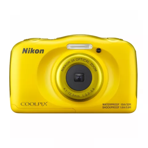 Фотоаппарат Nikon Coolpix W100 жёлтый