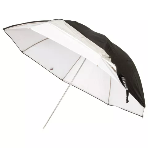 RAYLAB RUML-84 Комбинированный двуслойный белый зонт, на отражение и на просвет 84 см.