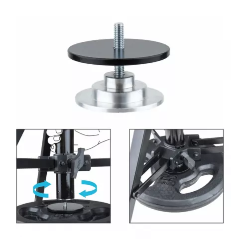 KUPO 160MB 360 Sperical Camera Stand black Стальная стойка 97,5 - 165см, нагрузка 36кг