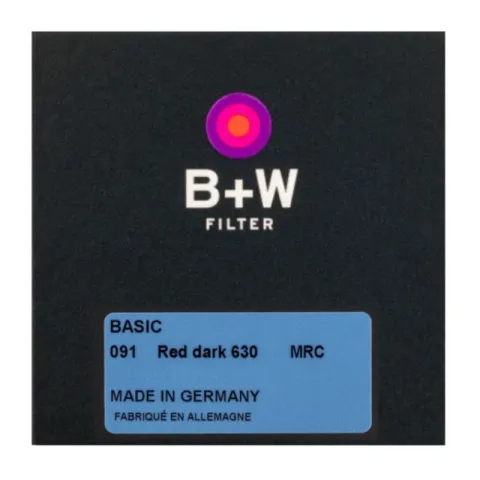 B+W BASIC 091 Red dark MRC 630 46mm. Светофильтр тёмно-красный для черно-белой съемки