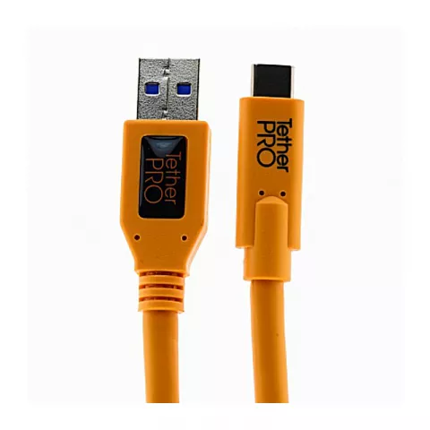 Кабель Tether Tools TetherPro USB 3.0 to USB-C 4.6m Orange (CUC3215-ORG)