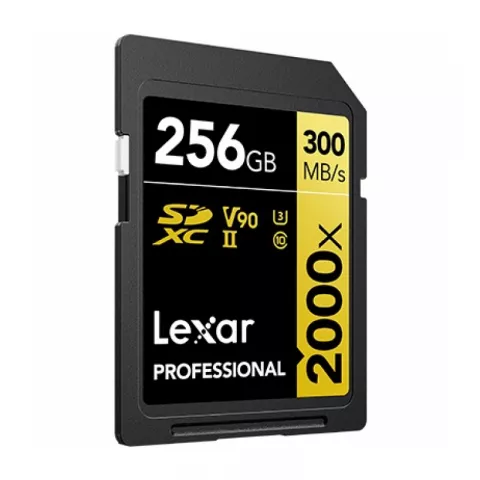 Карта памяти 256GB Lexar Professional SDXC UHS-II (300/260МБ/s) C10 V90 U3 (LSD2000256G-BNNNG)