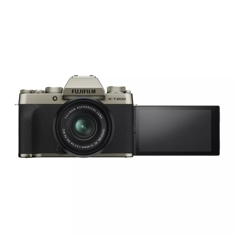 Цифровая фотокамера Fujifilm X-T200 Kit XC 15-45mm F/3.5-5.6 OIS PZ Champagne Gold