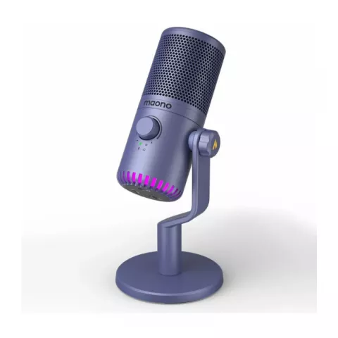 Maono DM30RGB конденсаторный USB микрофон purple