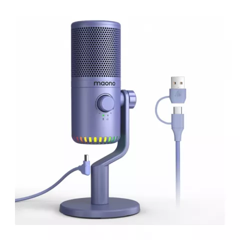 Maono DM30 конденсаторный USB микрофон purple