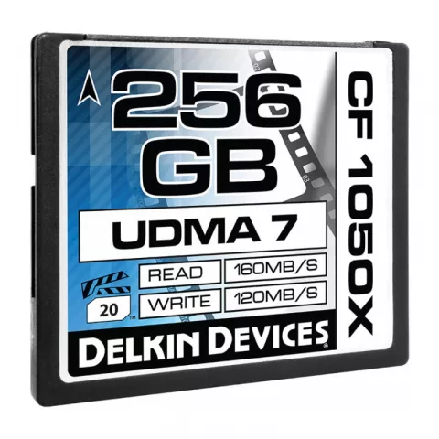 Карта памяти Delkin Devices Cinema CF 256GB UDMA7 1050X (DDCF1050256G)