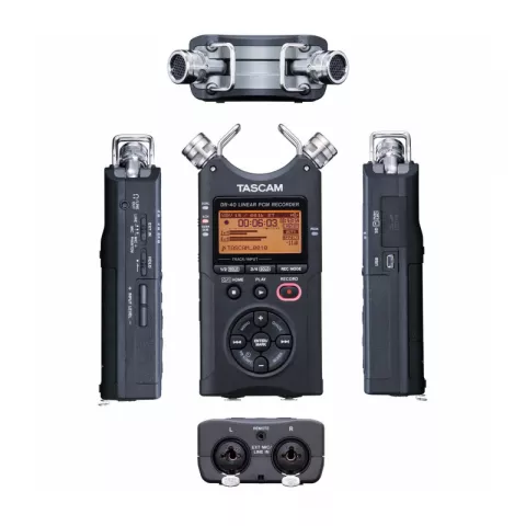 Стерео рекордер Tascam DR-40 портативный PCM с встроенными микрофонами