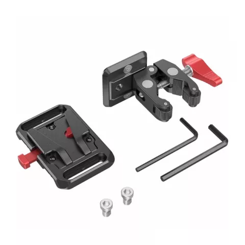 SmallRig 2989 Адаптер крепления аккумулятора Mini V Mount Battery Plate with Crab-Shaped Clamp