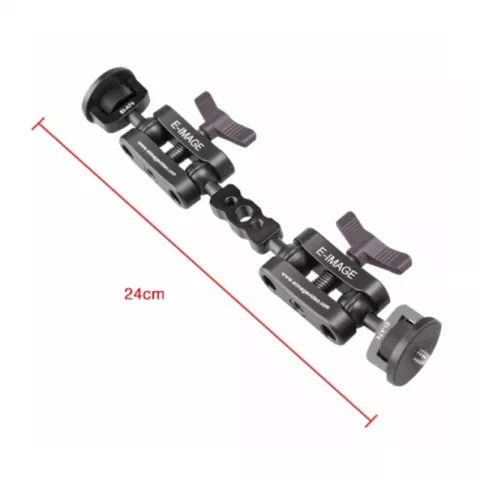 E-IMAGE EI-A74 TWIN arm monitor mount w/quick lock&unlock 1/4