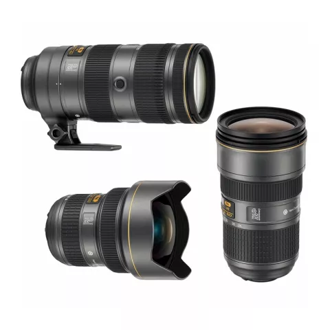 Nikon  Набор объективов  Nikkor Triple F2.8 Zoom Lens Set 100years (14-24; 24-70/2,8E; 70-200/2.8E)