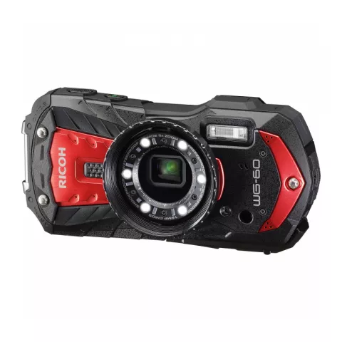Цифровая фотокамера Ricoh WG-60 black & red 