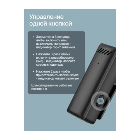 Микрофон Raylab RL-WM13 беспроводной петличный для Lightning