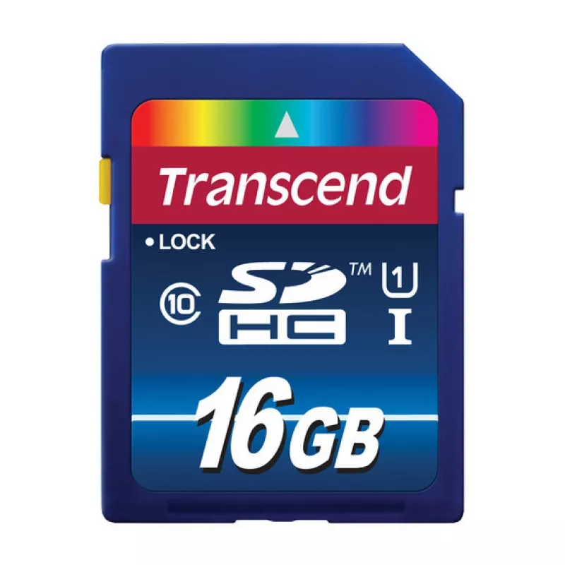 Карта памяти SD 16GB Transcend SDHC Card  Class 10 UHS-I (TS16GSDU1)