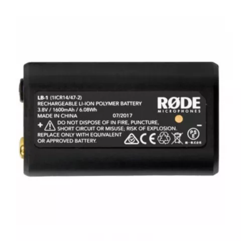 Аккумулятор Rode LB-1 Lithium Ion 1600mAh для Performer TX-M2 и для VideoMic Pro+