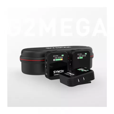 Synco G2A2 MEGA беспроводная микрофонная система 2,4 ГГц (2 передатчика с памятью, кейс-зарядка) 