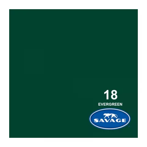 Savage 18-86 EVERGREEN бумажный фон темно-зеленый 2,18 х 11 метров