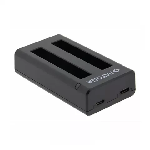 Двойное зарядное устройство PATONA для Insta360 X3 в комплекте кабель Micro-USB