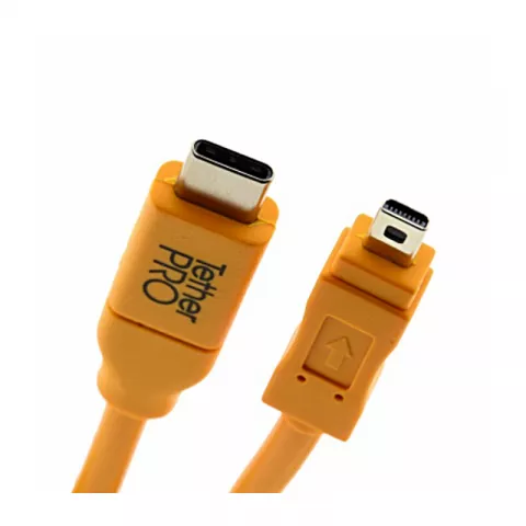 Кабель Tether Tools TetherPro USB-C to 2.0 Mini-B 8-Pin 4.6m Orange (CUC2615-ORG)