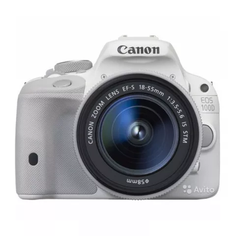 Зеркальный фотоаппарат Canon EOS 100D Kit EF-S 18-55mm f/3.5-5.6 IS STM белый