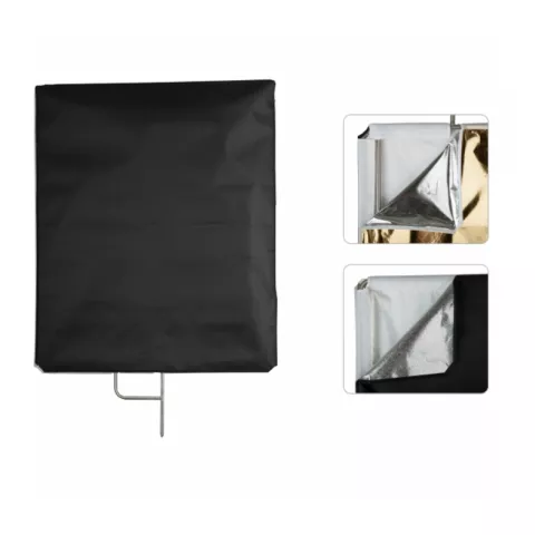 E-Image F05-36 Flag panel stainless steel gold/silver/black/white Флаг 4в1 70x90 cm