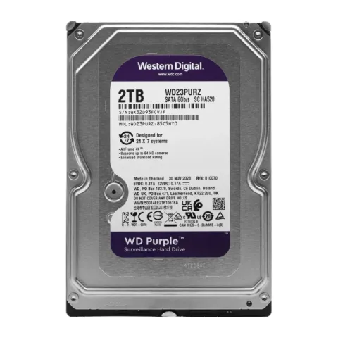 Жесткий диск WD Purple 2TB SATA3 Purple Video 5400 RPM (WD23PURZ)