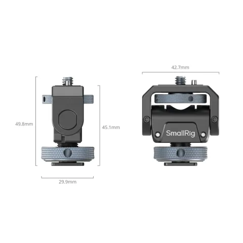 SmallRig 3809B Поворотный держатель монитора облегченный Monitor Mount with Cold Shoe