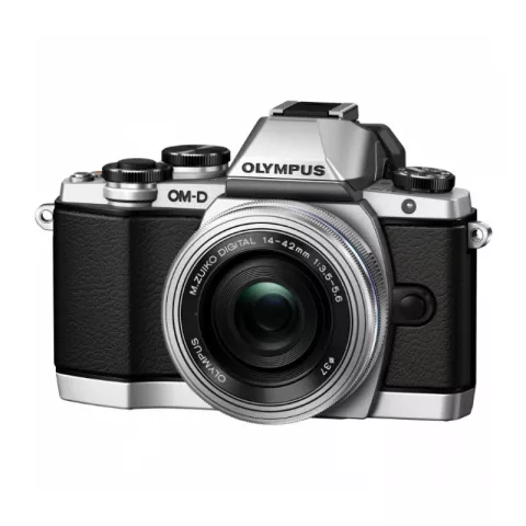 Цифровая фотокамера Olympus OM-D E-M10 Kit (EZ-M1442) серебристая