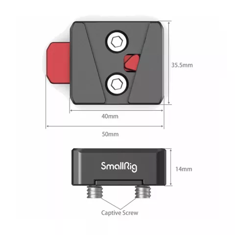 SmallRig MD2801B Адаптер крепления аккумулятора Mini V-Lock Assembly Kit
