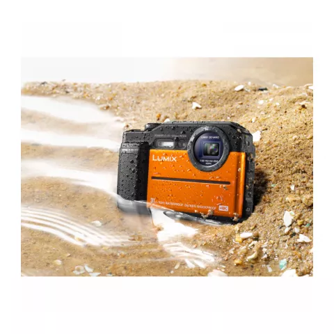 Цифровая фотокамера Panasonic Lumix DMC-FT7, оранжевая