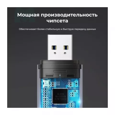 Кардридер Ugreen USB-C + USB-A 3.0 для карт памяти TF/SD (50706)