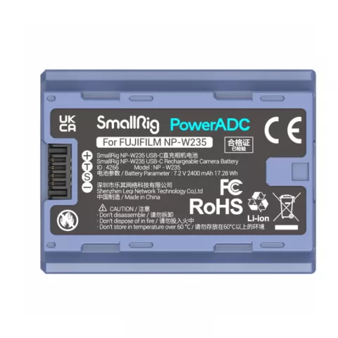 SmallRig 4266 Аккумулятор литий-ионный NP-W235 USB-C Rechargeable Camera Battery