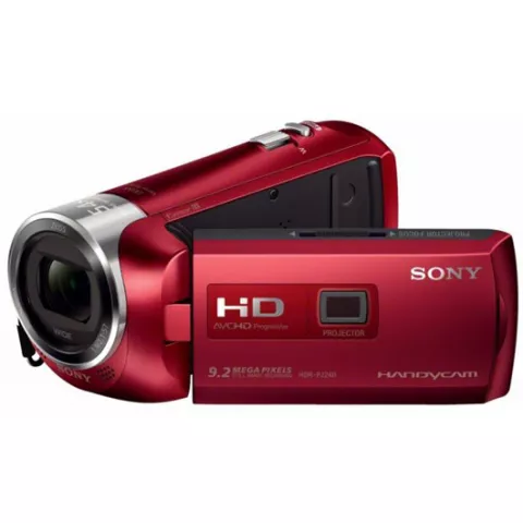 Видеокамера Sony HDR-PJ240E красная со встроенным проектором