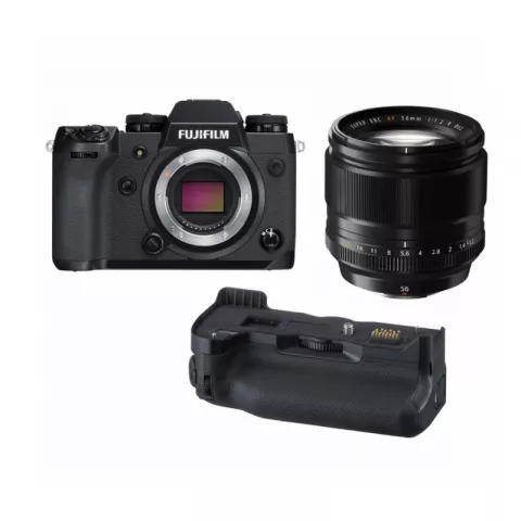 Цифровая фотокамера Fujifilm X-H1 Body + VPB-XH1 + XF 56mm F1.2 R