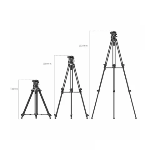 SmallRig 4685 штатив AD-50 с видеоголовой/карбоновый с клипсами Lightweight Carbon Fiber Tripod Kit