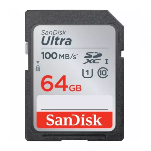 Карта памяти SanDisk Ultra SDXC UHS-I Class 1 100 MB/s 64GB SDSDUNR-064G-GN6IN