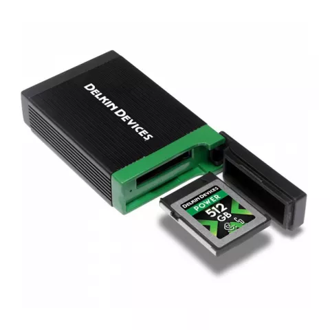 Delkin Devices USB4 / Thunderbolt CFexpress Type B/A Card Reader DDREADER-60A