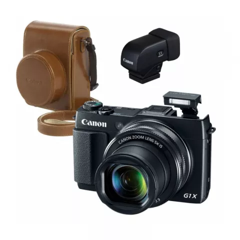 Цифровая фотокамера  CANON PowerShot G1 X Mark II Premium Kit (с EVF-DC1 и DCC-1820)