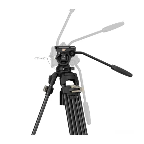 SmallRig 4686 штатив AD-01S с видеоголовой/алюминиевый Heavy-Duty Fluid Head Tripod